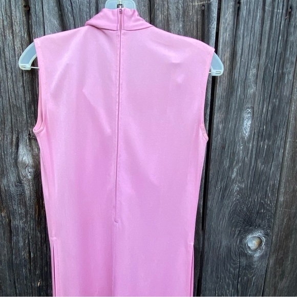 Vintage Rina California Maxi Dress Lilac color with matching Hot Pants Size S - Picture 5 of 14